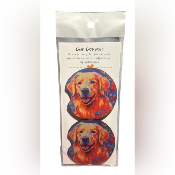 Dog Car Coasters - Picture 1 of 1